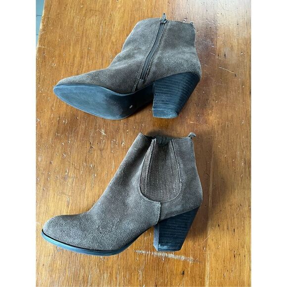 Nine West brown heeled ankle boots 9 - Picture 2 of 5